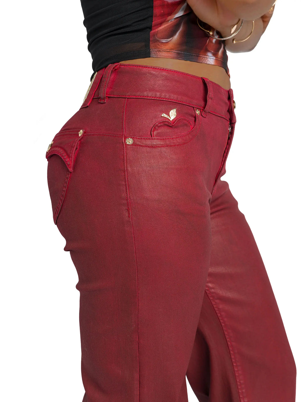 Wide-Leg Jean - Red Delicious