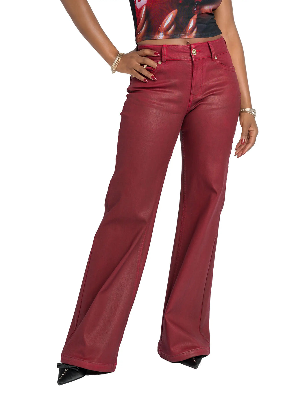 Wide-Leg Jean - Red Delicious